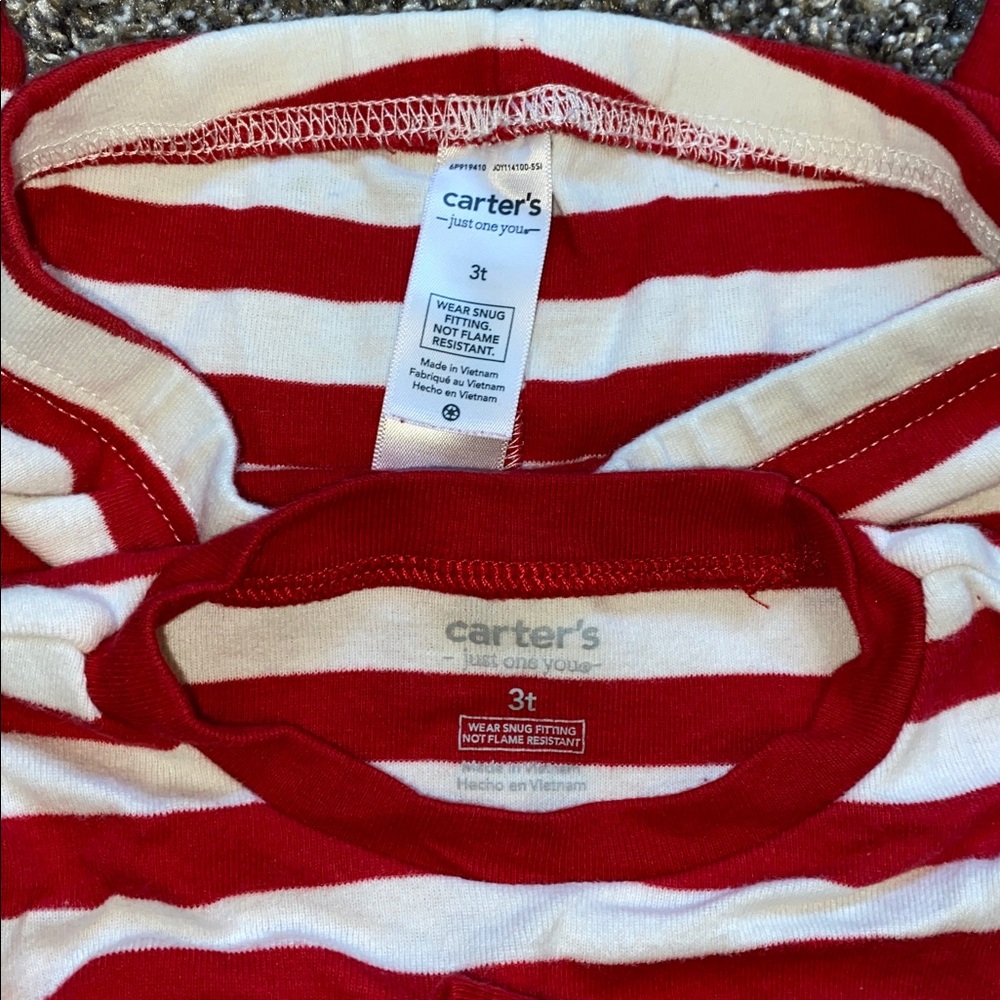 Striped Santa Christmas Pajamas - Picture 3 of 4